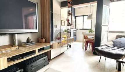 Studio a venda no Campo Elíseos com 1 quarto, 1 vaga