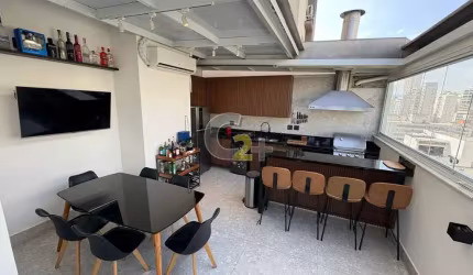 Cobertura á venda na Santa Cecília com 1 quarto e 1 vaga de garagem.