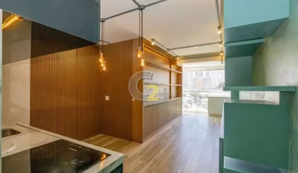 Apartamento á venda no Paraíso, 1 quarto, 1 suíte, 1 vaga de garagem.