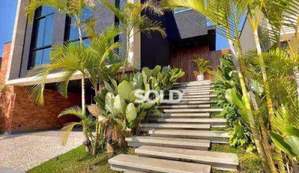 Casa no Cond. Piemonte, com 3 suítes master, 232 m² de área construída, à venda por R$ 2.950.000 - Núcleo Agrícola Alfa - Franca/SP
