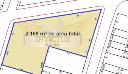 Terreno Residencial para Comprar, 2.109m² - Bairro Utinga, Santo André/SP.