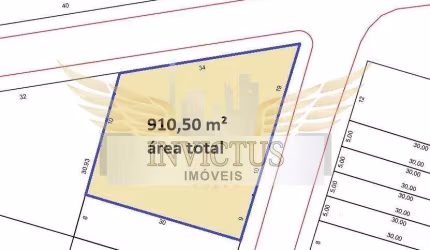 Terreno Comercial para Comprar, 910m² - Utinga, Santo André/SP.