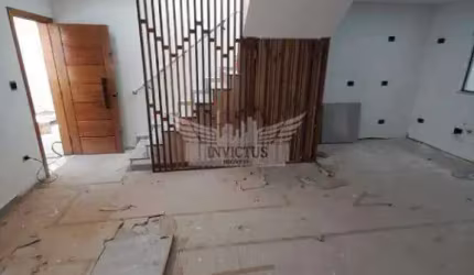 Sobrado NOVO com 3 Dormitórios à Venda, 100m² - Jardim das Maravilhas, Santo André/SP.