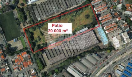 Terreno Comercial/Industrial para Locação, 20.000m² - Piraporinha, Diadema/SP.