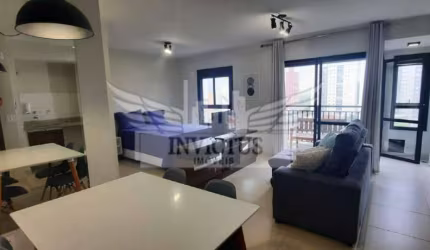 Apartamento Studio Mobiliado para Locação, 43m² - Bairro Campestre, Santo André/SP.