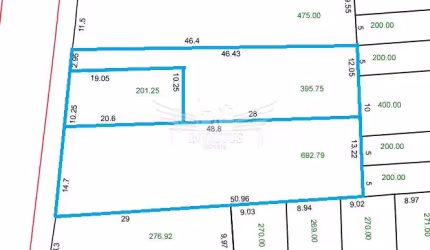 3 Lotes à Venda, 1.289,79 - Jardim Bom Pastor, Santo André/SP.