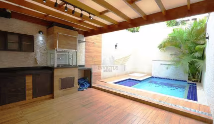 Sobrado com 5 Suítes para Alugar, 299m² - Bairro Jardim, Santo André/SP.