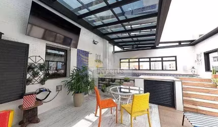 Cobertura com 2 Quartos para Compra, 280m² - Bairro Jardim, Santo André/SP.