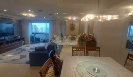 Apartamento com 3 Suítes Mobiliado no Edifício Viareggio para Comprar, 198m² - Vila Bastos, Santo André/SP.