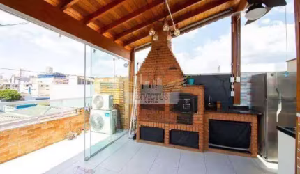 Cobertura sem Condomínio Mobiliada com 2 Quartos para Comprar, 90m² - Vila Scarpelli, Santo André/SP.