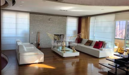 Cobertura Mobiliada com 5 Suítes no Condomínio Klimt para Alugar, 414m² - Bairro Jardim, Santo André/SP.