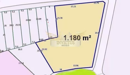 Terreno de Esquina para Comprar, 1180m² - Vila Palmares, Santo André/SP.