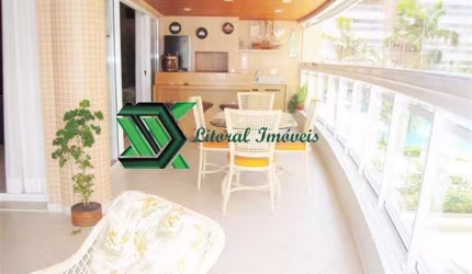 Apartamento com 4 quartos à venda no Balneário Cidade Atlântica, Guarujá , 188 m2 por R$ 1.600.000