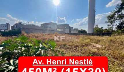 Terreno com 450m²  residencial ou comercial à venda na Av. Henri Nestlé - Ribeirão Preto