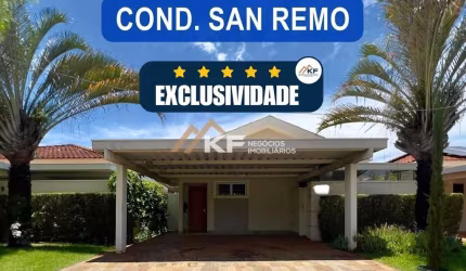 Casa à venda Condomínio San Remo: 3 quartos, Suíte e Piscina - Ribeirão Preto/ SP