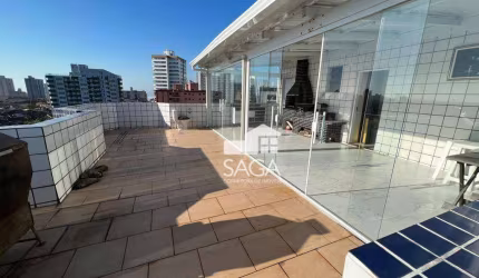 Cobertura com 3 dormitórios à venda, 199 m² por R$ 690.000,00 - Caiçara - Praia Grande/SP