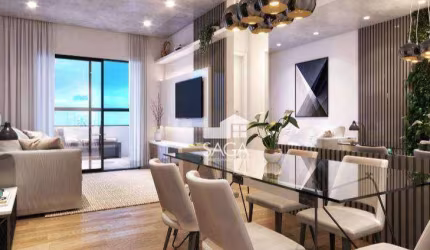 Apartamento com 2 dormitórios à venda, 82 m² por R$ 693.531,14 - Boqueirão - Praia Grande/SP