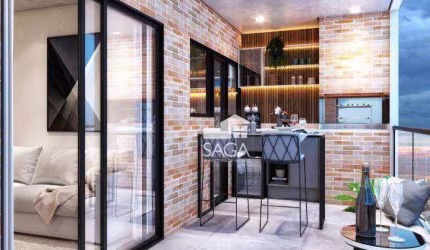 Apartamento com 2 dormitórios à venda, 80 m² por R$ 684.960,12 - Boqueirão - Praia Grande/SP