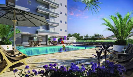 Apartamento com 3 dormitórios à venda, 99 m² por R$ 874.360,00 - Vila Guilhermina - Praia Grande/SP