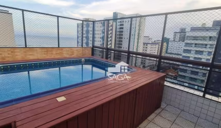 Cobertura com 3 dormitórios à venda, 136 m² por R$ 1.200.000,00 - Vila Guilhermina - Praia Grande/SP