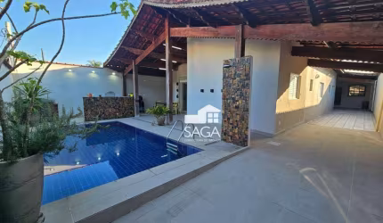 Casa Térrea Isolada com 4 Suítes e Piscina – 205m² | Venda R$2.600.000 ou Aluguel R$12.000 – Canto do Forte, Praia Grande/SP