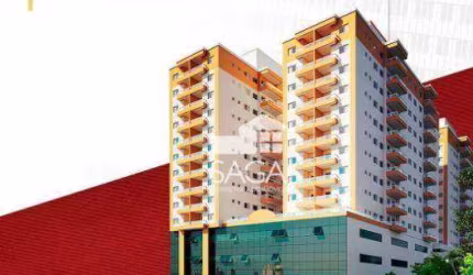 Apartamento com 2 dormitórios à venda, 60 m² por R$ 475.500,00 - Boqueirão - Praia Grande/SP