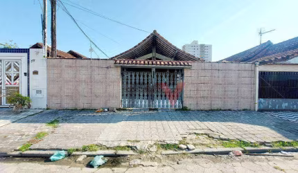 Casa com 2 dormitórios para alugar, 80 m² - Tupi - Praia Grande/SP