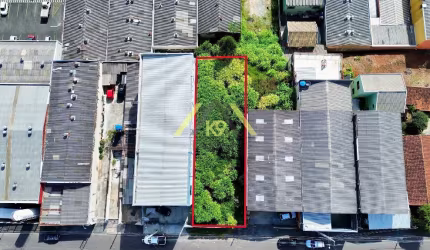 Terreno COMERCIAL com 480m² (12x40) a uma quadra da Estrada da Ribeira em Colombo