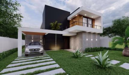 Casa duplex, com 4 quartos (sendo 3 suítes), 475m² de terreno, no Alphaville Litoral Norte!