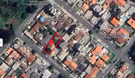 Terreno à Venda, com 394m², no Bairro Afonso Pena, em São José dos Pinhais