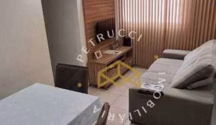 LINDO APARTAMENTO EM CONDOMÍNIO, NO BAIRRO JARDIM MÁRCIA, CAMPINAS-SP. RUA AMPLA E CALMA, COM ACESSO A COMÉRCIOS DA REGIÃO.