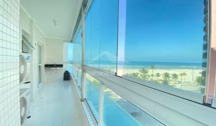 Apartamento VISTA LATERAL AO MAR na Guilhermina, 2 dormitórios, 1 vaga, confira em Praia Grande.