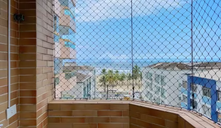 Apartamento de PORTEIRA FECHADA na Tupi, 3 dormitórios, 2 suítes, sacadas, confira em Praia Grande.