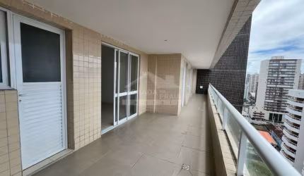 Apartamento na Aviação, 3 suítes, varanda gourmet, 2 vagas, Só na em Praia Grande.