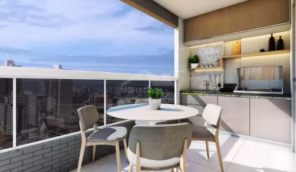 Lançamento na Guilhermina, 2 Dormitórios, 1 Suíte, 1 vaga. Confira na Imobiliária em Praia Grande.