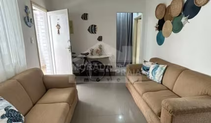 Apartamento de 1 dormitório na quadra da praia na Guilhermina, Praia Grande, SP.
