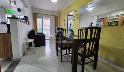 Apartamento MOBILIADO na Aviação, 1 dormitório, terraço gourmet, lazer, confira em Praia Grande.
