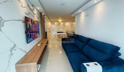 Apartamento no Caiçara, 2 Dormitórios, 1 Suíte, 2 Vagas, MOBILIADO, VISTA MAR.