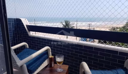 Apartamento MOBILIADO e VISTA MAR, 1 Dormitório, Sacada, Só na Imobiliária em Praia Grande.