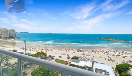 Aptode Luxo com Vista Panorâmica para o Mar - Praia das Pitangueiras - Guarujá