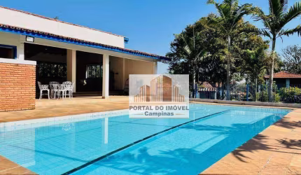 Ótima chácara com 8 dormitórios  à venda, 5000 m² por R$ 3.500.000 - Chácaras São Martinho - Campinas/SP