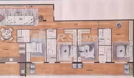 Apartamento com 4 quartos à venda na Avenida Armando Ribeiro, Recreio dos Bandeirantes, Rio de Janeiro, 166 m2 por R$ 1.325.000