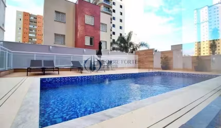 Um belo apartamento 2 dormitórios 1 suíte com lazer completo no Campestre