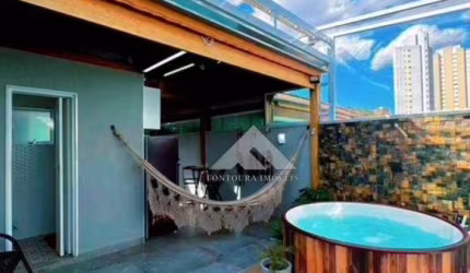 Cobertura com 2 dormitórios à venda, 128 m² por R$ 620.000,00 - Vila Scarpelli - Santo André/SP