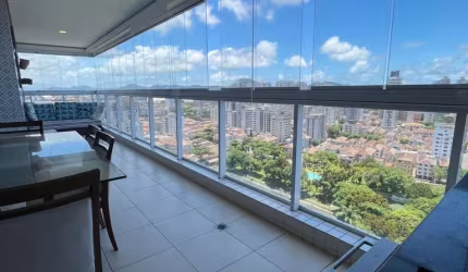 PONTA DA PRAIA – LOCAÇÃO – 03 SUITES – VARANDA GOURMET – VISTA FANTÁSTICA