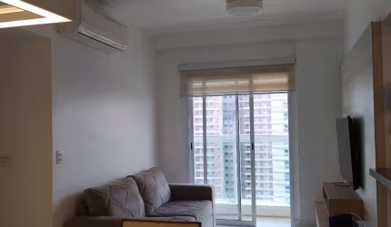 GONZAGA – VENDA – 02 DORMITÓRIOS MOBILIADO E DECORADO COM SERVIÇOS – LAZER TOTAL