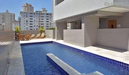 GONZAGA - LOCAÇÃO - NOVO- 2 SUITES - SEMI MOBILIADO - 2 VAGAS - com serviçosom sde