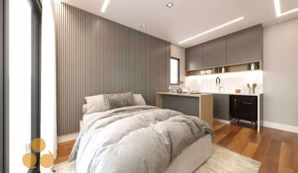Apartamento com 1 dormitório à venda, 24 m² por R$ 290.000,00 - Cabral - Curitiba/PR