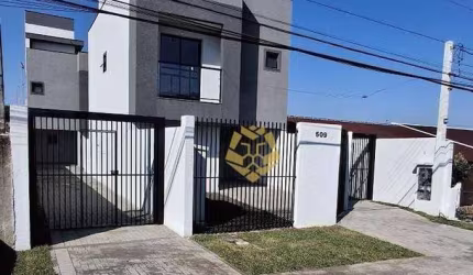 Lindo Sobrado Triplex com Terraço com 3 dormitórios à venda, 103 m² por R$ 619.000 - Xaxim - Curitiba/PR!