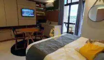 Apartamento com 1 dormitório para alugar, 18 m² por R$ 3.500/mês - Alto da Rua XV - Curitiba/PR